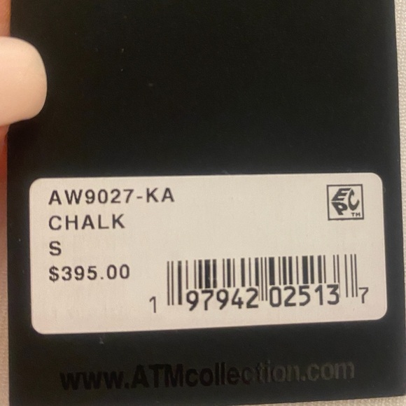 ATM Women’s White Palazzo Wide Leg Tall Flowy Pants NEW size small - Picture 7 of 14